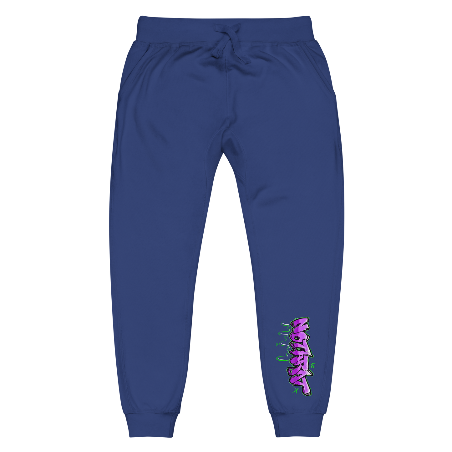 Notarat Unisex fleece "Notaffiti Purple" sweatpants