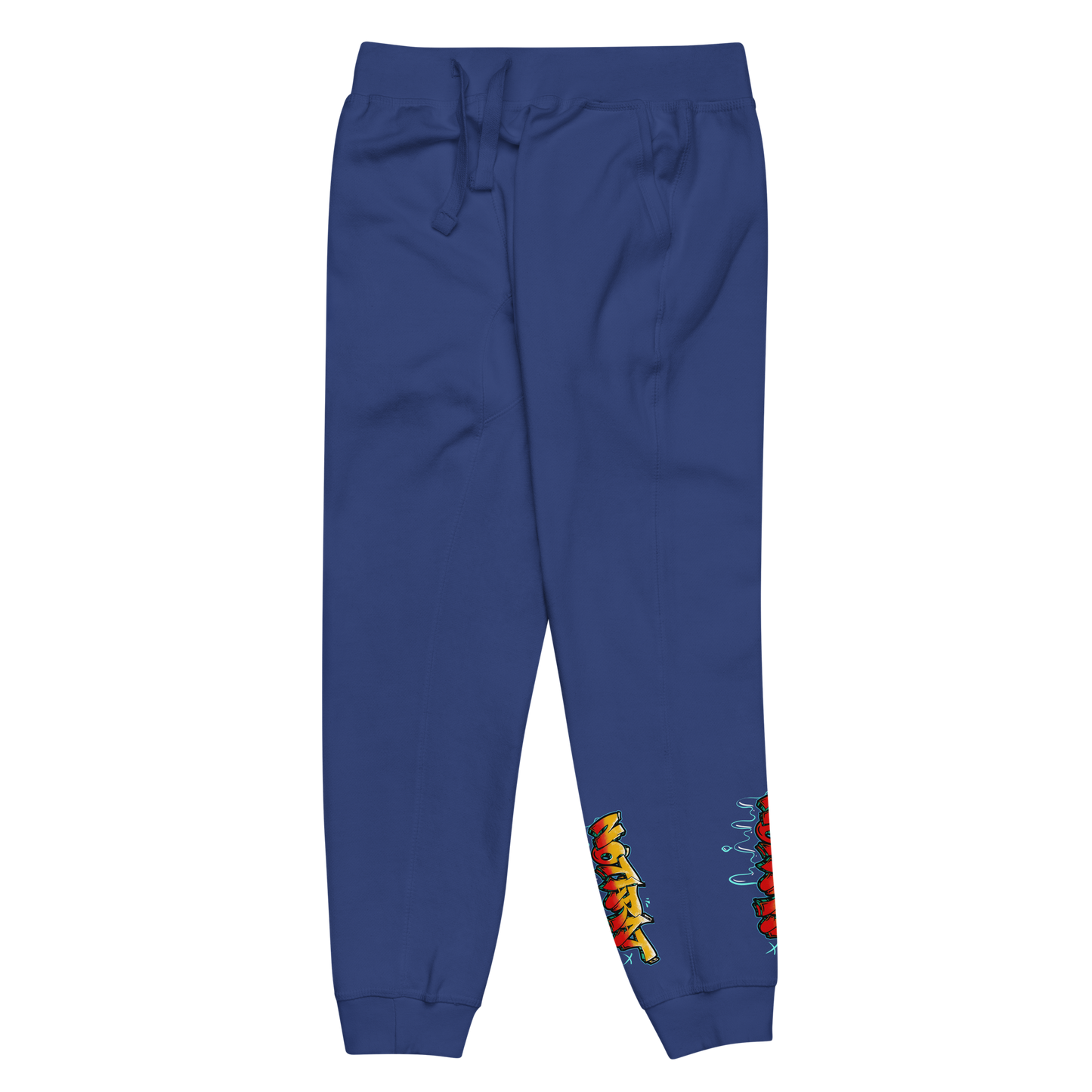 Notarat Unisex fleece "Notaffiti Orange" sweatpants