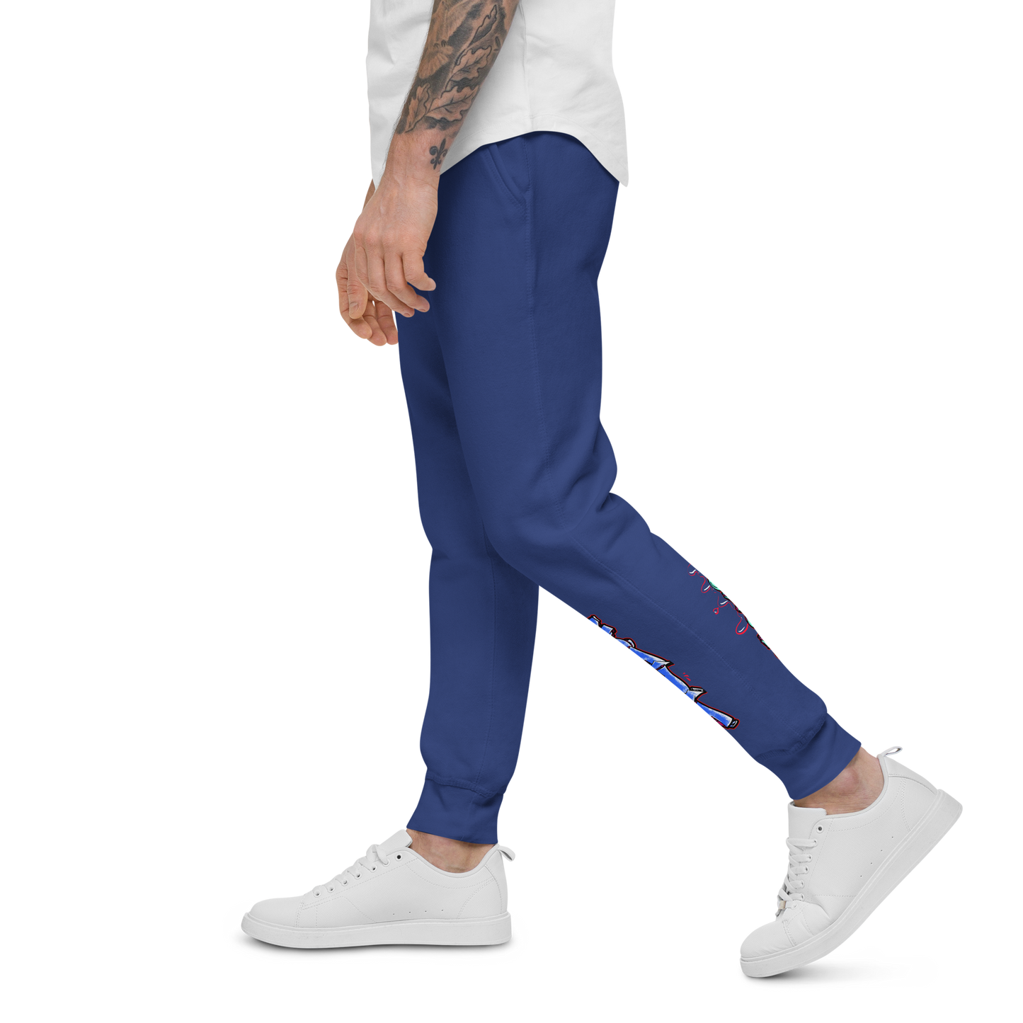 Notarat Unisex fleece "Notaffiti Blue" sweatpants