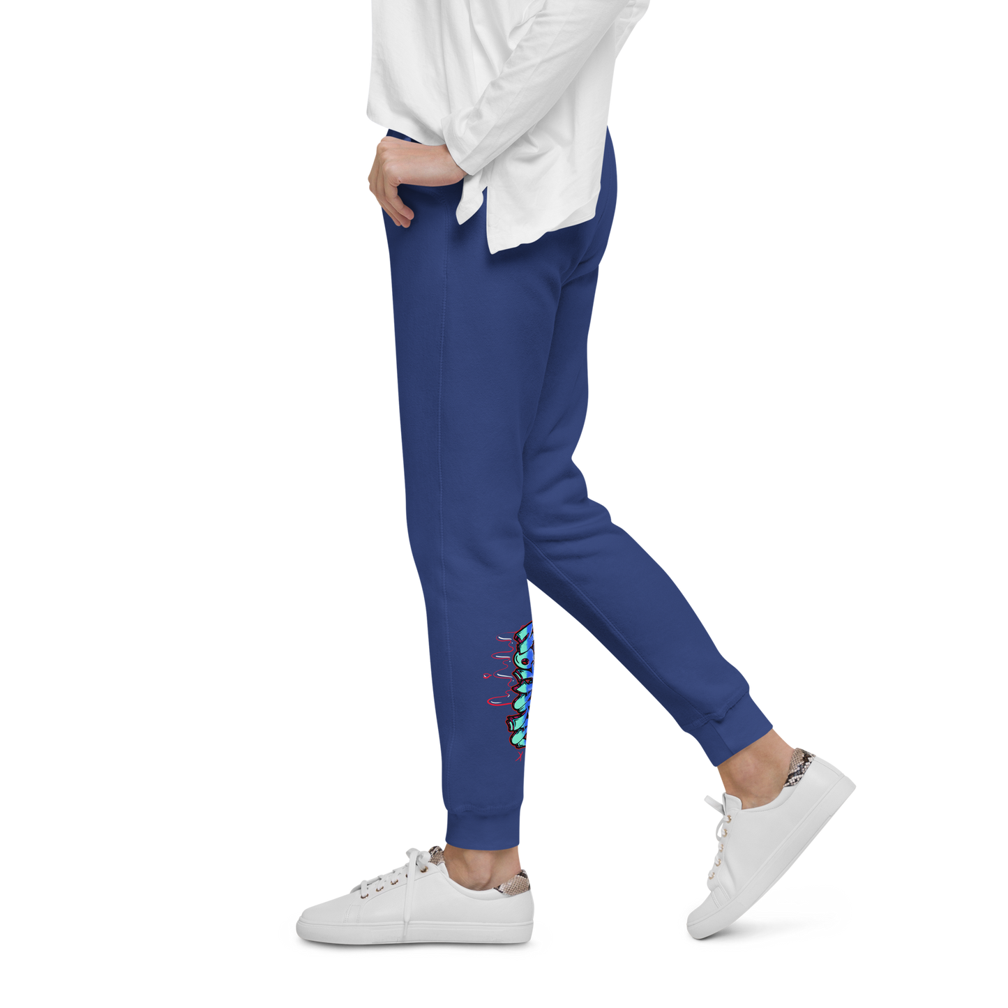 Notarat Unisex fleece "Notaffiti Blue" sweatpants