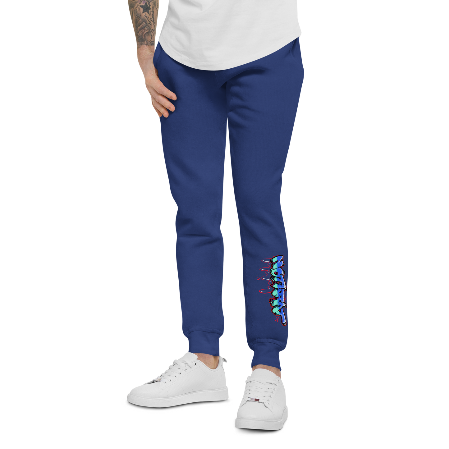 Notarat Unisex fleece "Notaffiti Blue" sweatpants