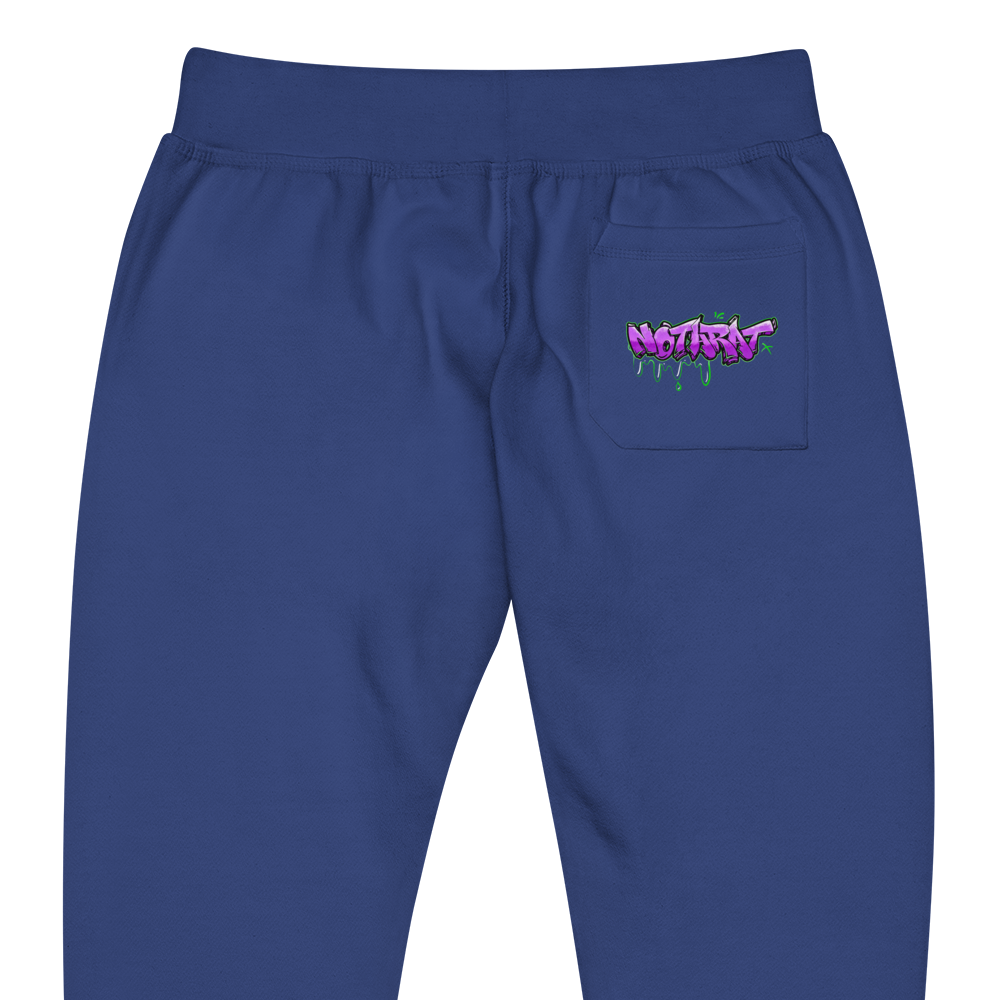 Notarat Unisex fleece "Notaffiti Purple" sweatpants