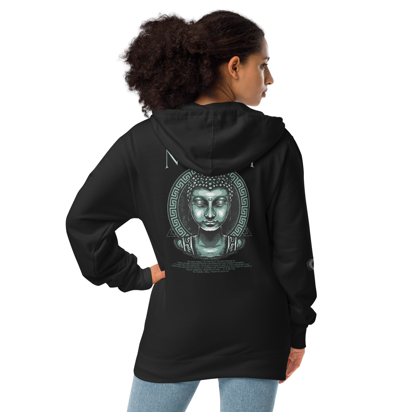 Notarat "Buddha" Unisex fleece zip up hoodie