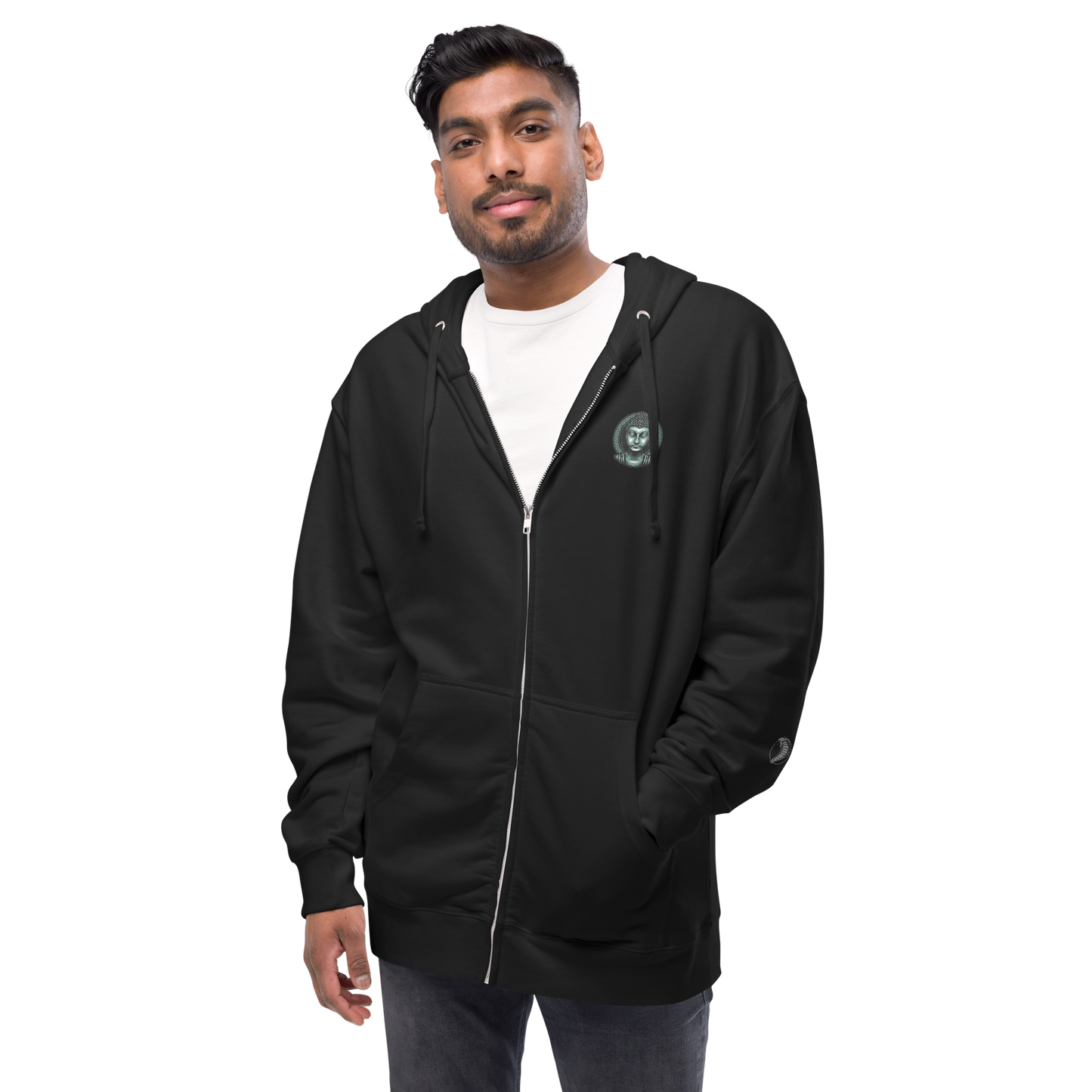 Notarat "Buddha" Unisex fleece zip up hoodie