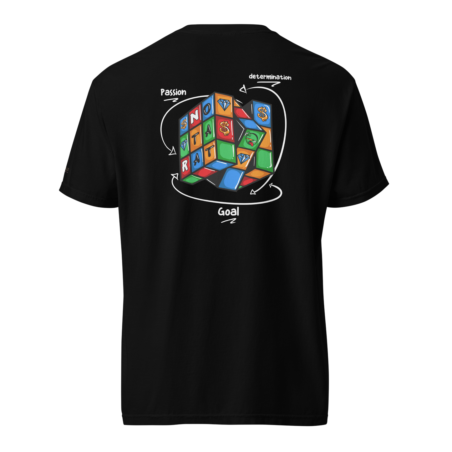 Notarat Unisex "Nota Rubix" heavyweight t-shirt by: Perio J.