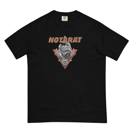 Notarat Unisex "Burning eye" garment-dyed t-shirt