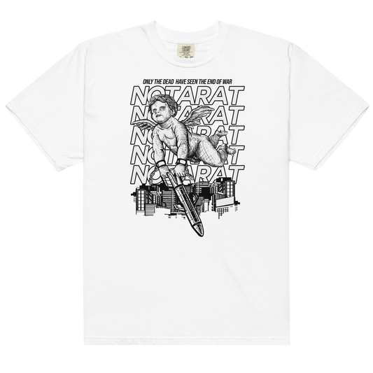 Notarat Unisex "Bombs Away" heavyweight White-Tee