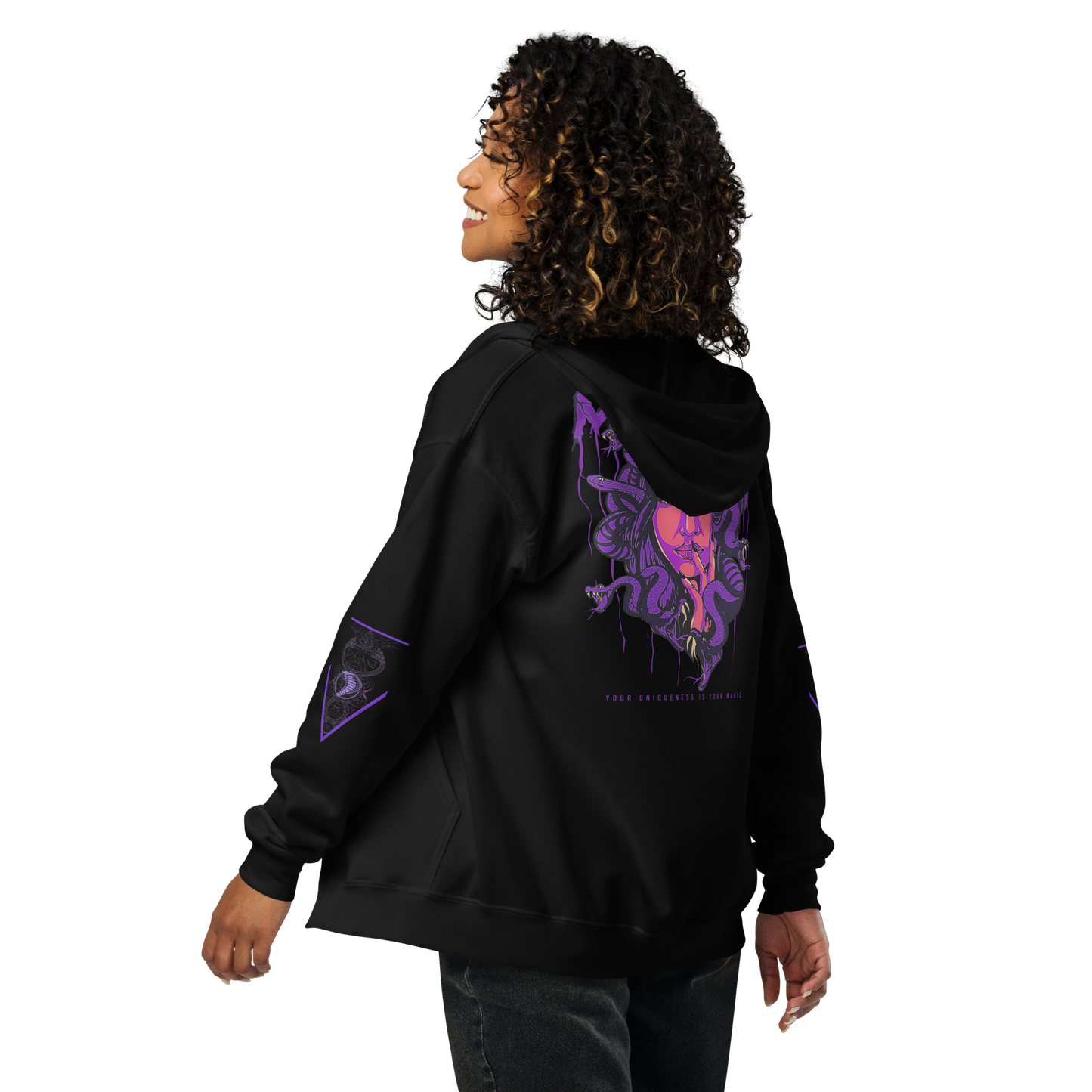 Notarat Unisex Medusa zip hoodie