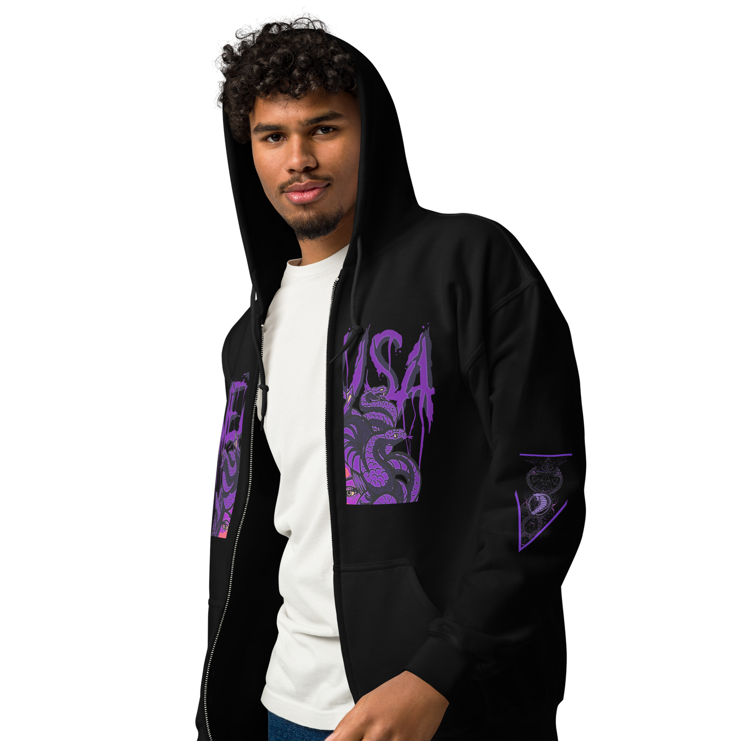 Notarat Unisex Medusa zip hoodie