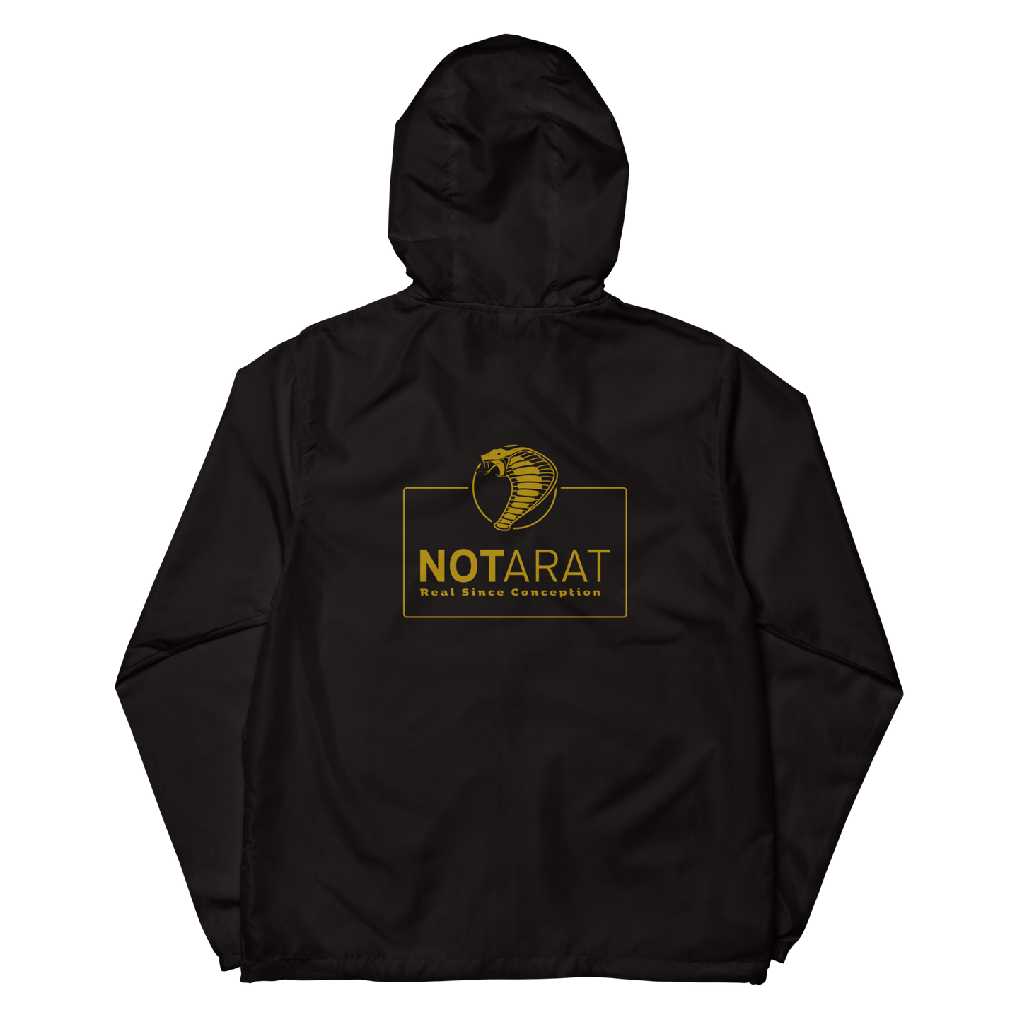 Notarat Unisex lightweight zip up windbreaker "Gold Standard"