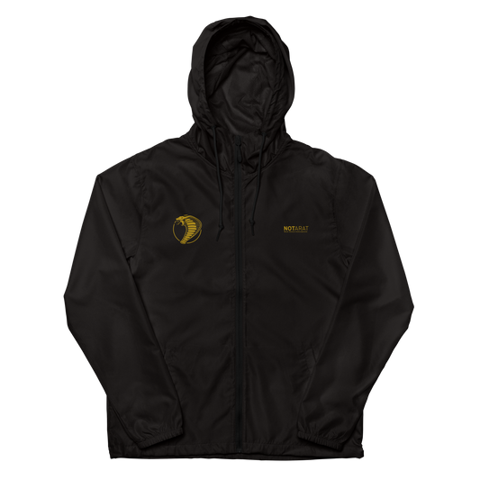 Notarat Unisex lightweight zip up windbreaker "Gold Standard"