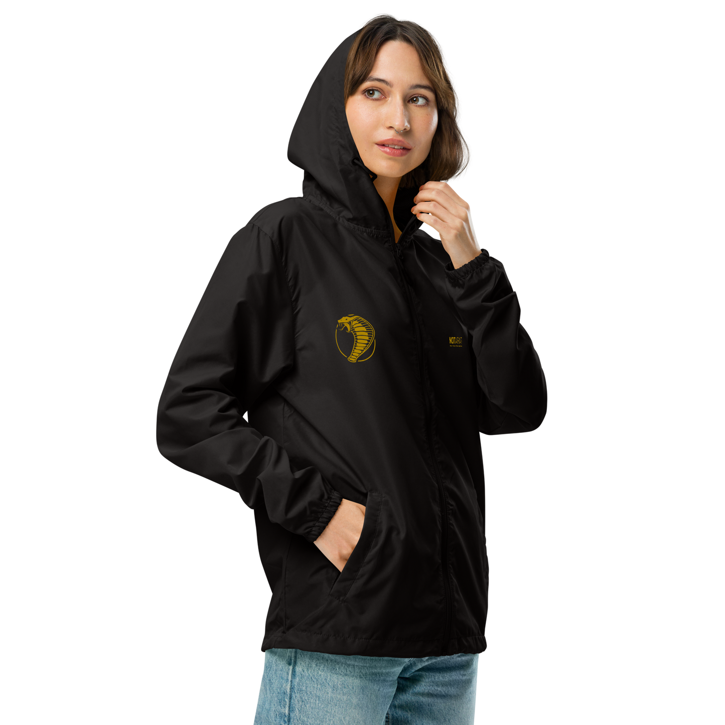 Notarat Unisex lightweight zip up windbreaker "Gold Standard"