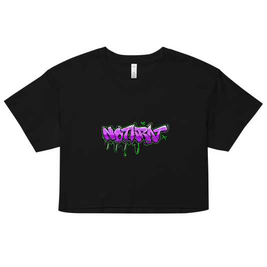 'Notaffiti purple' crop top
