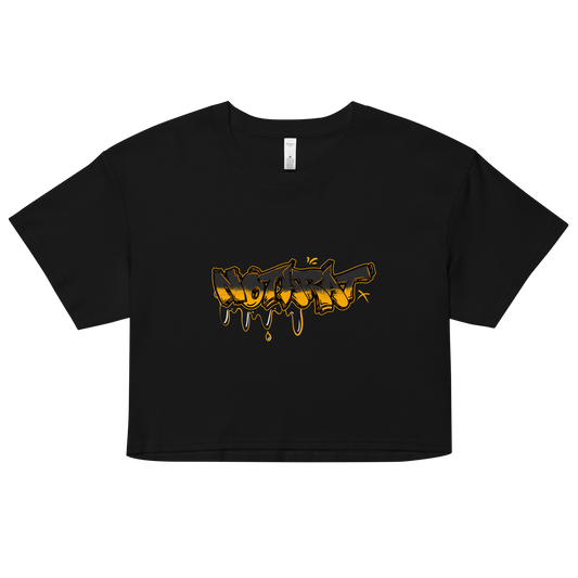 'Notaffiti Gold' crop top