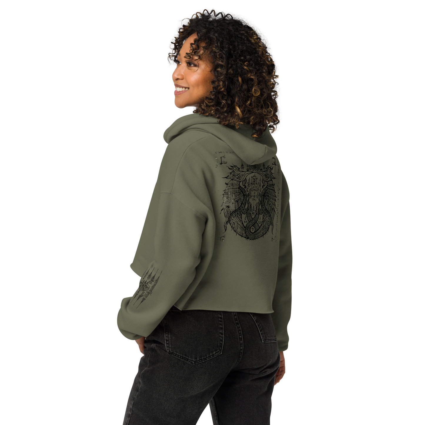 Notarat medieval Crop Hoodie