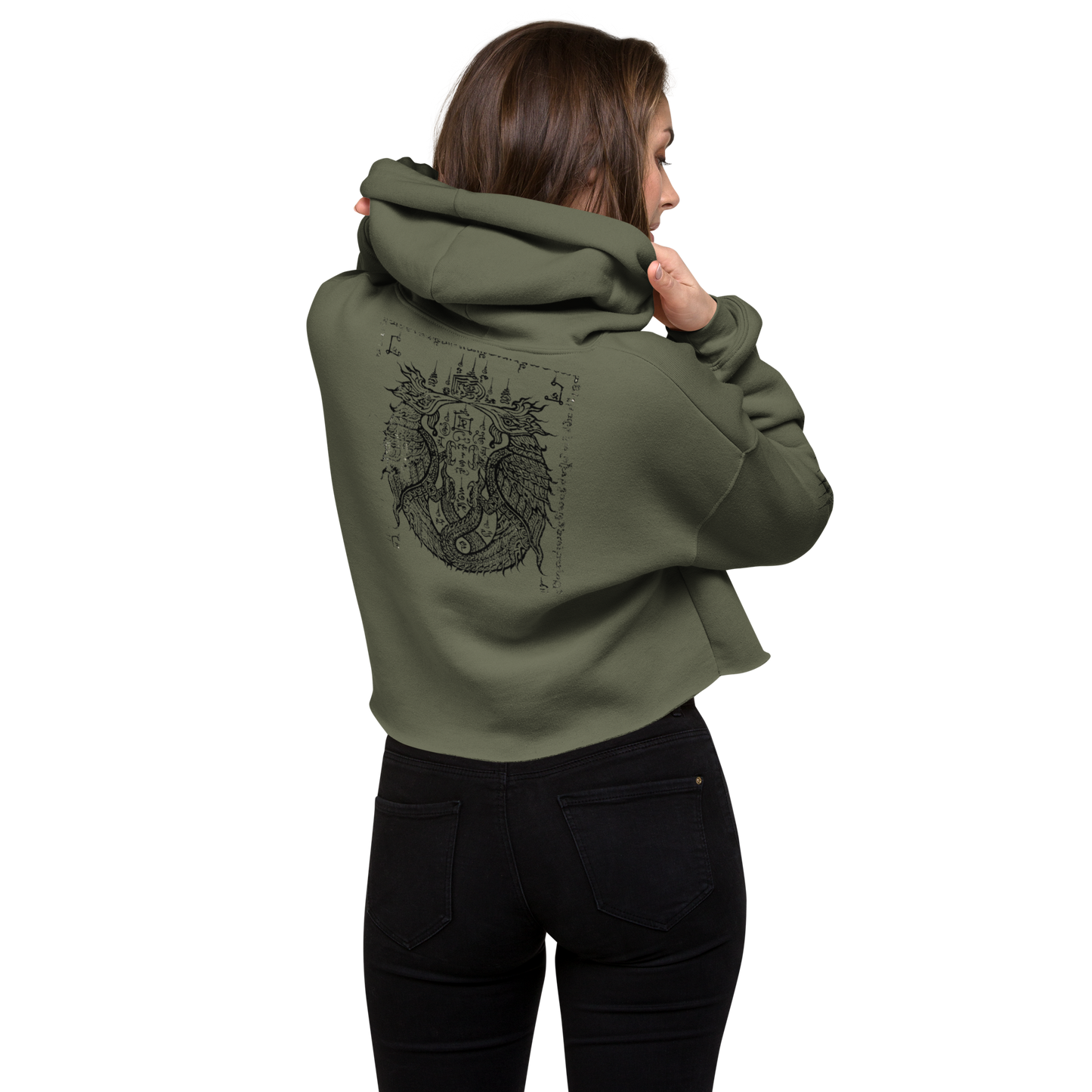 Notarat medieval Crop Hoodie