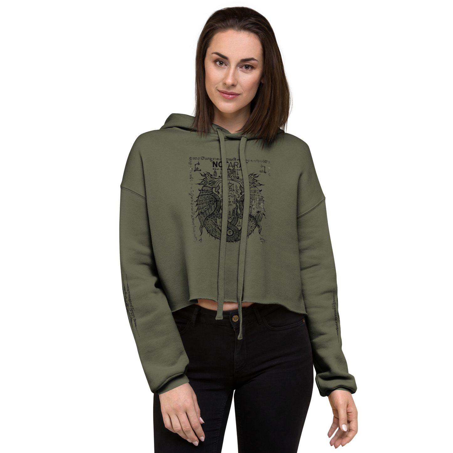 Notarat medieval Crop Hoodie