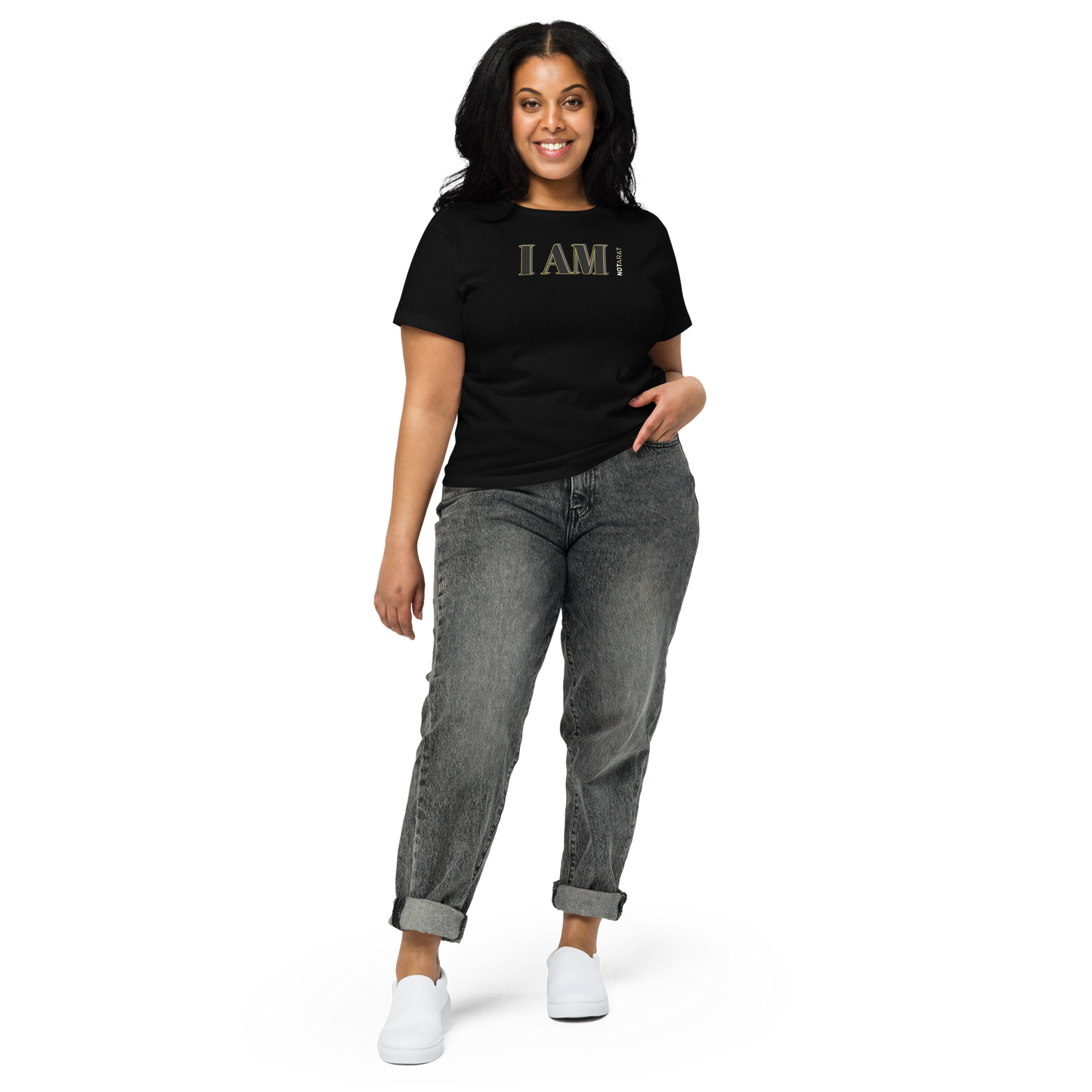 Women’s "I AM" high-waisted t-shirt