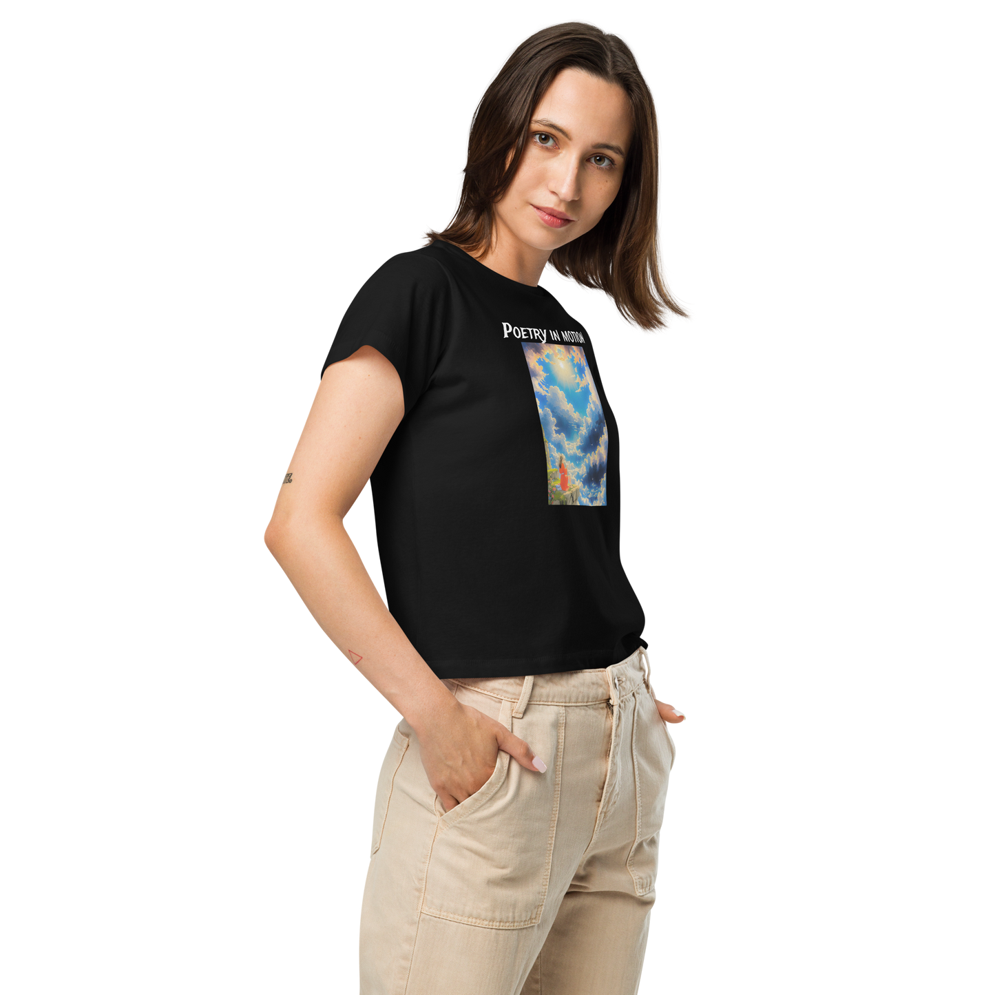 Women’s Notarat "Poetry in motion" high-waisted t-shirt