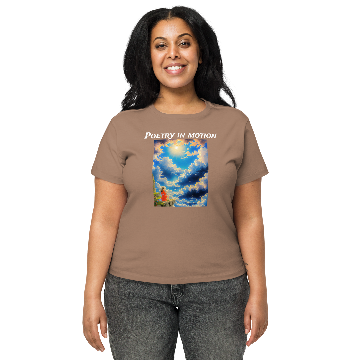 Women’s Notarat "Poetry in motion" high-waisted t-shirt