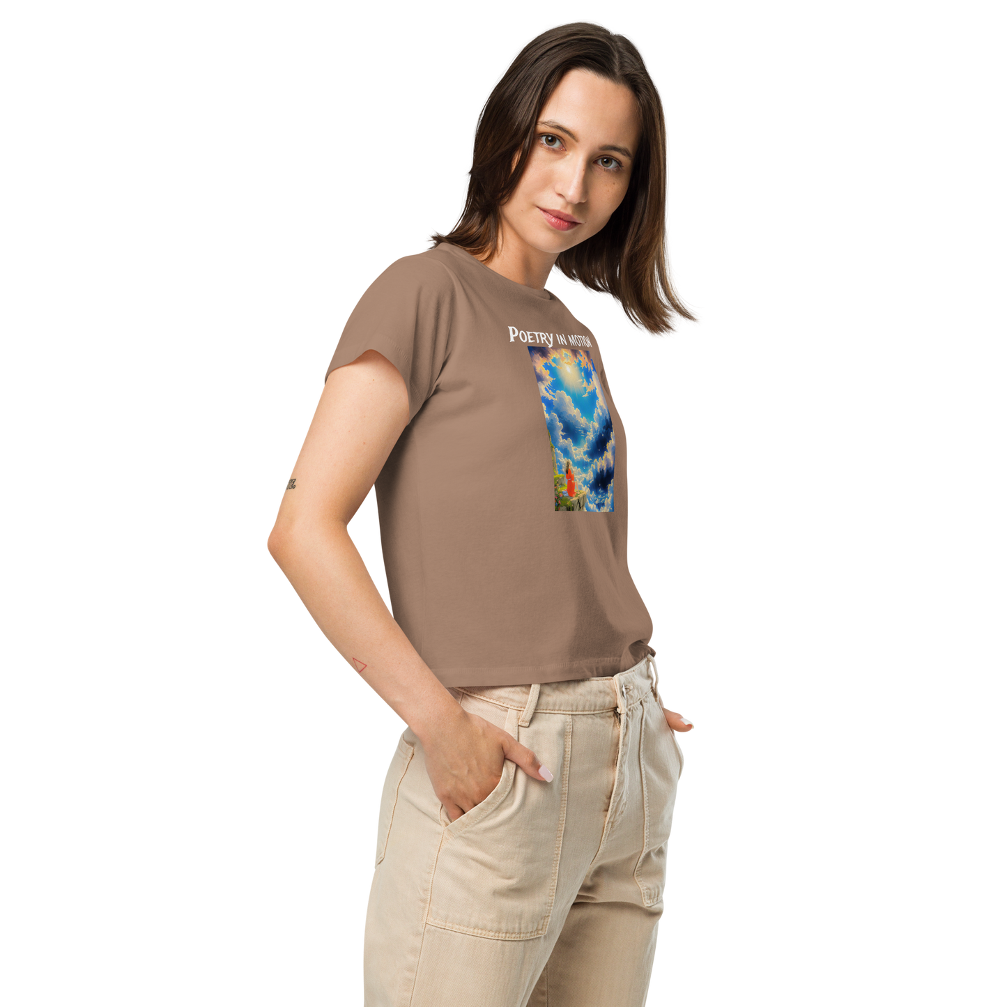 Women’s Notarat "Poetry in motion" high-waisted t-shirt