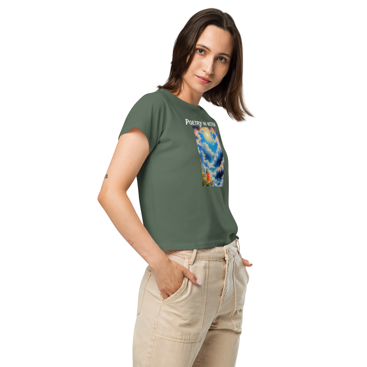 Women’s Notarat "Poetry in motion" high-waisted t-shirt