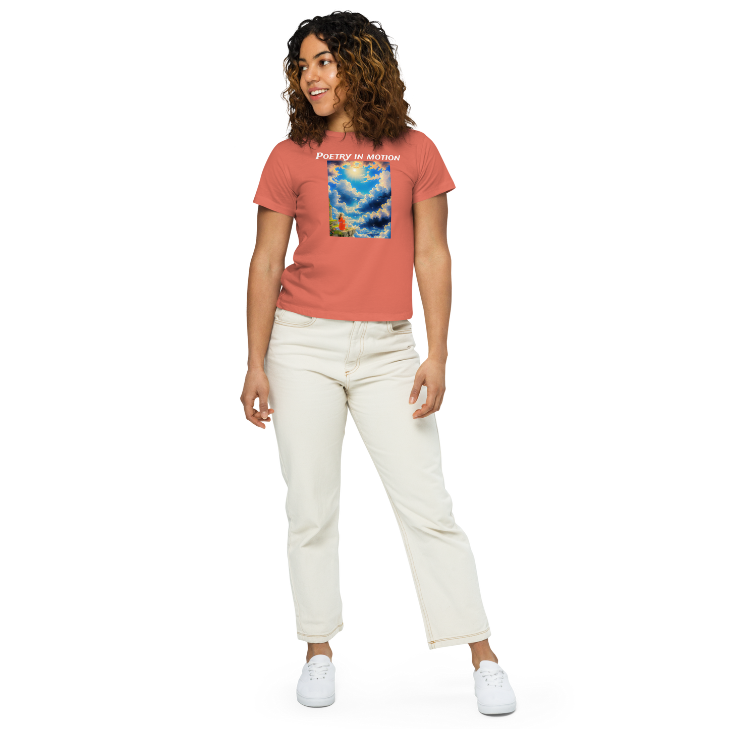 Women’s Notarat "Poetry in motion" high-waisted t-shirt