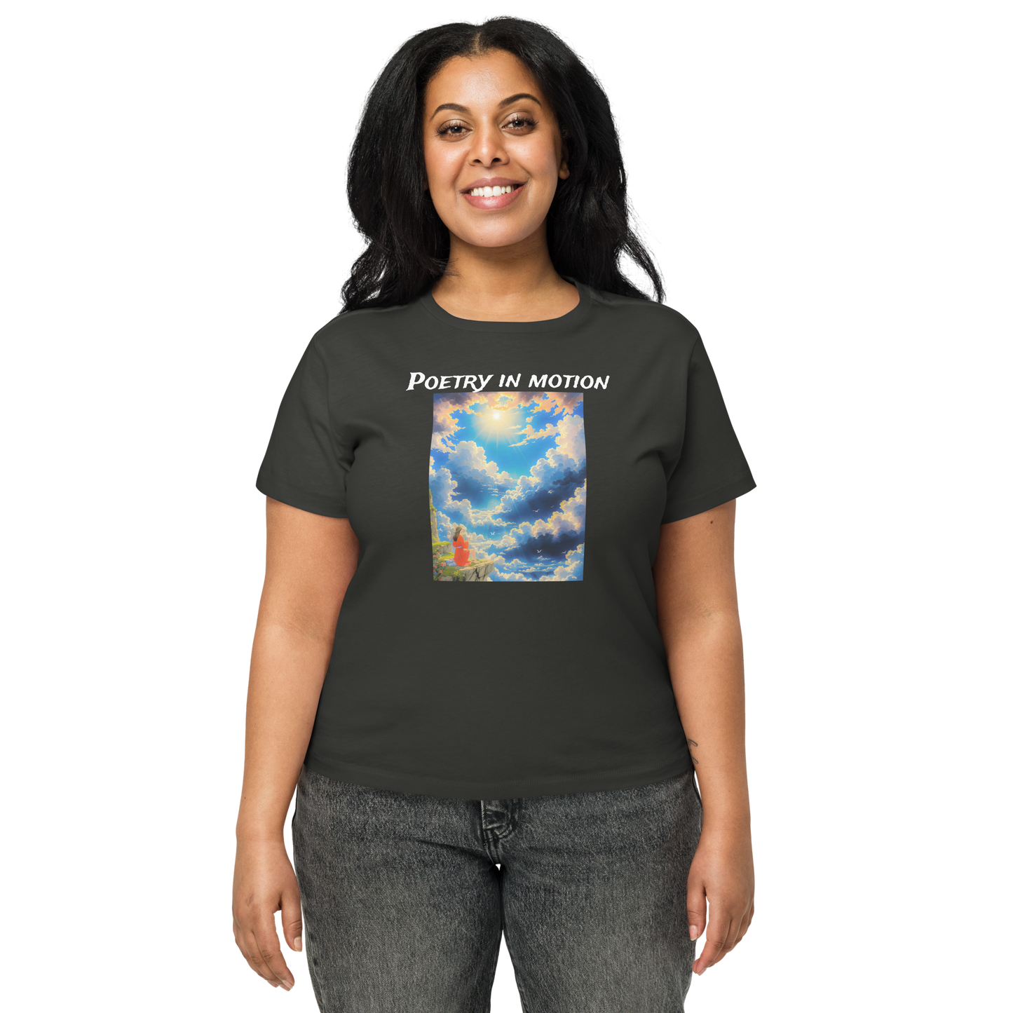 Women’s Notarat "Poetry in motion" high-waisted t-shirt