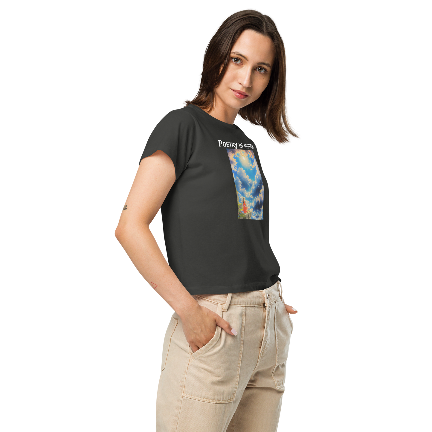 Women’s Notarat "Poetry in motion" high-waisted t-shirt