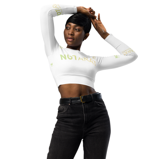 Notarat long-sleeve crop top